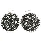 Mi Amore Dangle-Earrings Silver-Tone/Black
