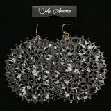 Mi Amore Dangle-Earrings Silver-Tone/Black