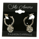 Mi Amore Dangle-Earrings Silver-Tone