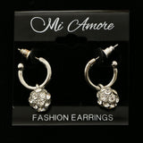 Mi Amore Dangle-Earrings Silver-Tone