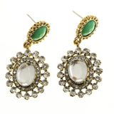 Mi Amore Dangle-Earrings Gold-Tone/Green