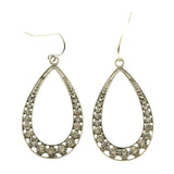 Mi Amore Dangle-Earrings Silver-Tone/Black