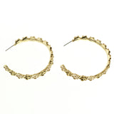 Mi Amore Hoop-Earrings Gold-Tone/Pink