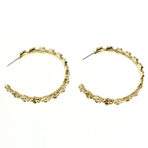 Mi Amore Hoop-Earrings Gold-Tone/Pink