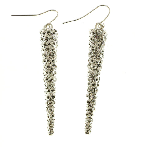 Mi Amore Dangle-Earrings Silver-Tone