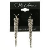 Mi Amore Dangle-Earrings Silver-Tone