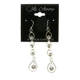 Mi Amore Dangle-Earrings Silver-Tone