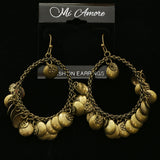 Mi Amore Dangle-Earrings Bronze-Tone