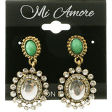Mi Amore Dangle-Earrings Gold-Tone/Green