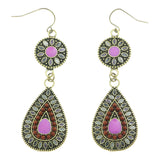 Mi Amore Drop-Dangle-Earrings Gold-Tone/Multicolor