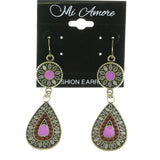 Mi Amore Drop-Dangle-Earrings Gold-Tone/Multicolor
