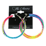 Mi Amore Hoop-Earrings Multicolor/Silver-Tone