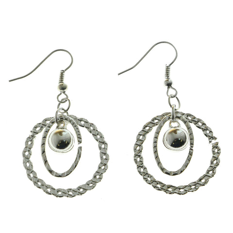 Mi Amore Dangle-Earrings Silver-Tone
