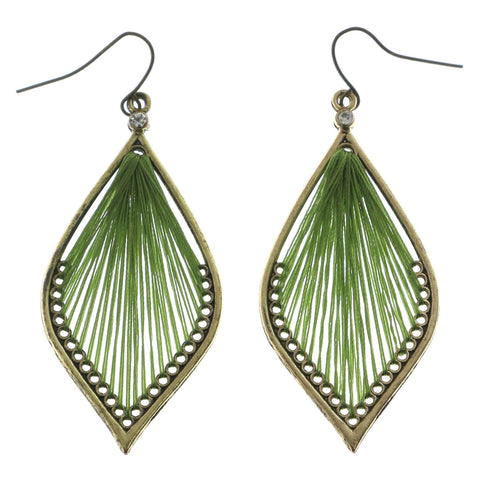 Mi Amore Dangle-Earrings Gold-Tone/Green