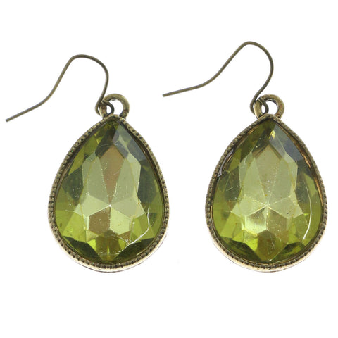 Mi Amore Dangle-Earrings Gold-Tone/Green