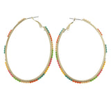 Mi Amore Hoop-Earrings Gold-Tone/Multicolor
