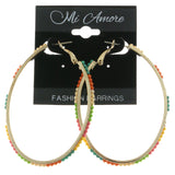 Mi Amore Hoop-Earrings Gold-Tone/Multicolor