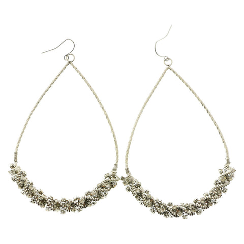 Mi Amore Dangle-Earrings Silver-Tone