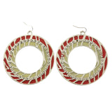 Mi Amore Dangle-Earrings Silver-Tone/Pink