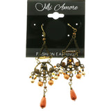 Mi Amore Dangle-Earrings Bronze-Tone/Brown