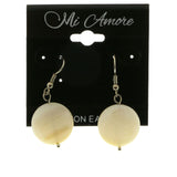 Mi Amore Hoop-Earrings Silver-Tone/White