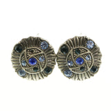 Mi Amore Crystals Post-Earrings Silver-Tone/Blue