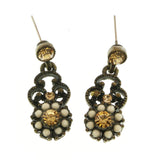 Mi Amore Dangle-Earrings Bronze-Tone