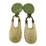 Mi Amore Antique Style Dangle-Earrings Silver-Tone/White