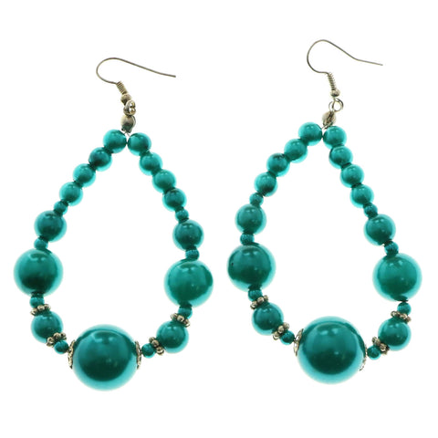 Mi Amore Dangle-Earrings Silver-Tone/Blue