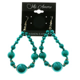 Mi Amore Dangle-Earrings Silver-Tone/Blue