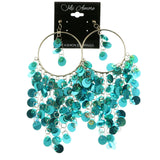 Mi Amore Dangle-Earrings Silver-Tone/Blue