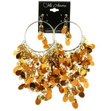 Mi Amore Dangle-Earrings Silver-Tone/Brown