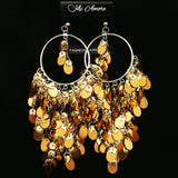 Mi Amore Dangle-Earrings Silver-Tone/Brown