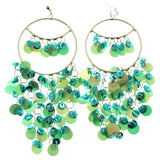 Mi Amore Dangle-Earrings Silver-Tone/Blue