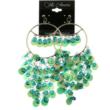 Mi Amore Dangle-Earrings Silver-Tone/Blue