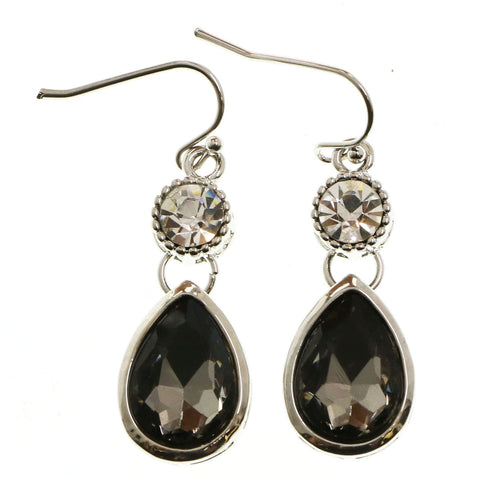 Mi Amore Dangle-Earrings Silver-Tone/Gray