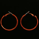 Mi Amore Hoop-Earrings Red/Silver-Tone