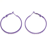 Mi Amore Hoop-Earrings Purple