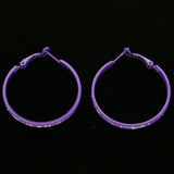 Mi Amore Hoop-Earrings Purple