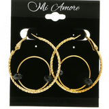 Mi Amore Hoop-Earrings Gold-Tone/Black