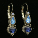 Mi Amore Dangle-Earrings Blue/Silver-Tone