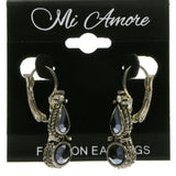 Mi Amore Dangle-Earrings Blue/Silver-Tone