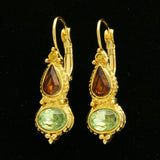 Mi Amore Dangle-Earrings Gold-Tone/Green