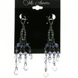 Mi Amore Drop-Dangle-Earrings Blue/Silver-Tone