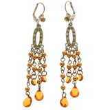 Mi Amore Drop-Dangle-Earrings Bronze-Tone/Silver-Tone