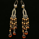 Mi Amore Drop-Dangle-Earrings Bronze-Tone/Silver-Tone