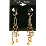 Mi Amore Drop-Dangle-Earrings Bronze-Tone/Silver-Tone