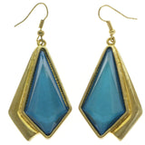 Mi Amore Dangle-Earrings Blue/Gold-Tone