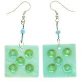 Mi Amore Drop-Dangle-Earrings Blue/Silver-Tone