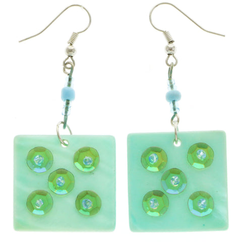 Mi Amore Drop-Dangle-Earrings Blue/Silver-Tone
